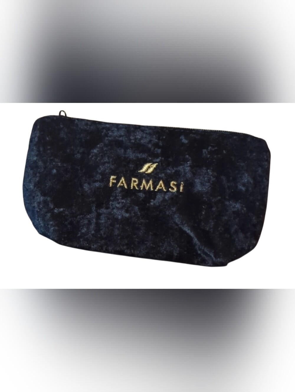 Farmasi Midnight Velvet Wristlet with Gold Logo